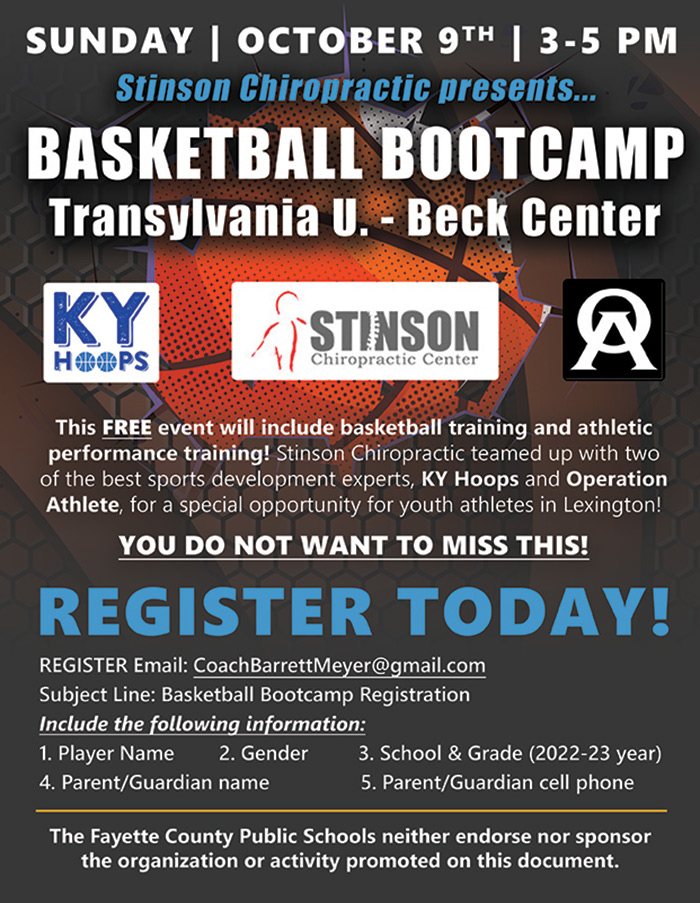 Stinson Chiropractic Center - SCC Basketball Bootcamp